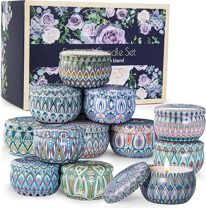 Scented Candles Gift Set, 12 Pack Aromatherapy Candles - Image 9