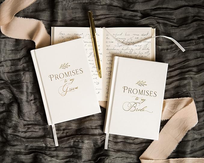 Promises To My Groom & Bride Wedding Vow Books - Image 2