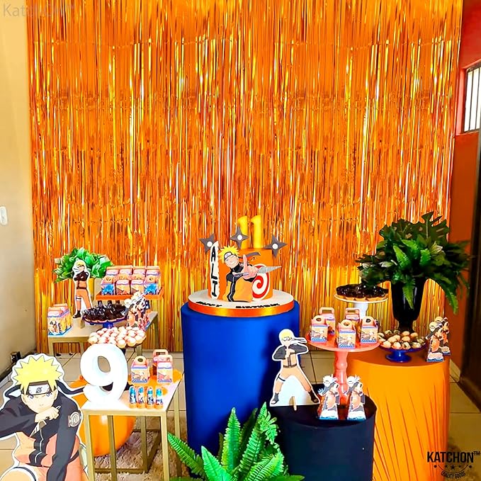 KatchOn, Basketball Party Decorations | Tinsel Backdrop - Image 8