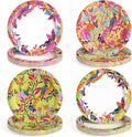 MUCHII 8.5 Inch Floral Bird Paper Plates 160 Count by MUCHII
