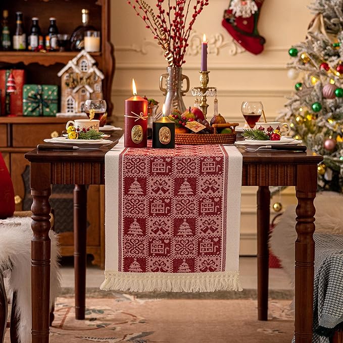 Table Runners 107 Inches, Christmas Tree Table Runner - Image 6