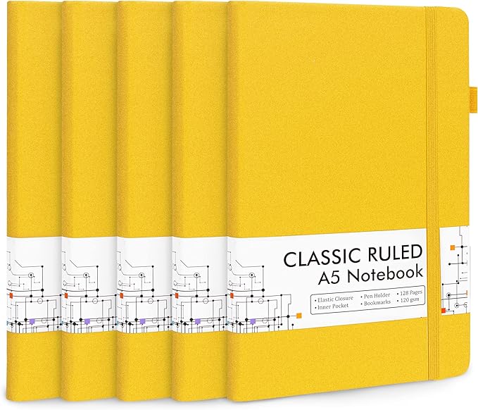 feela 5 Pack Journal Notebook Bulk by feela
