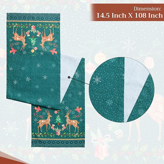 Maison d' Hermine Table Runner 100% Cotton Single Layer Table Runners 108 - Image 4