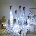 Decorman Upgraded 10 Pack Solar Wine Bottle Lights 20 LEDs Waterproof Silver by Decorman