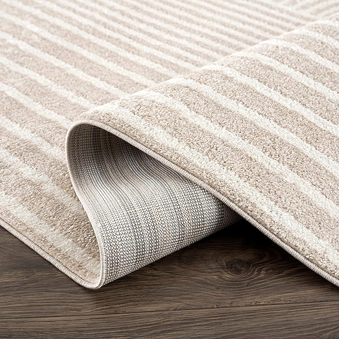 Abani Area Rug for Living Room -Nuevo 4' x 6' Beige Arch Pattern Area Rug - Image 7