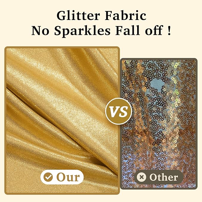 20ftx10ft Gold Sequin Backdrop Curtain - Image 2