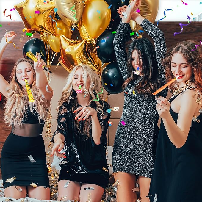12 Pcs Party Blower Colorful Blowouts Noisemakers Birthday Blowouts Whistles - Image 5