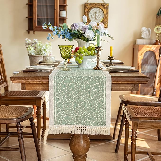 Table Runners 63 Inches, Waterproof Boho Table Runner - Image 6