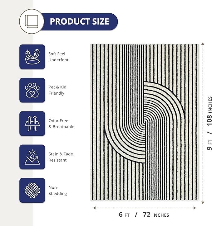 Abani Nuevo Collection Area Rug - Image 2
