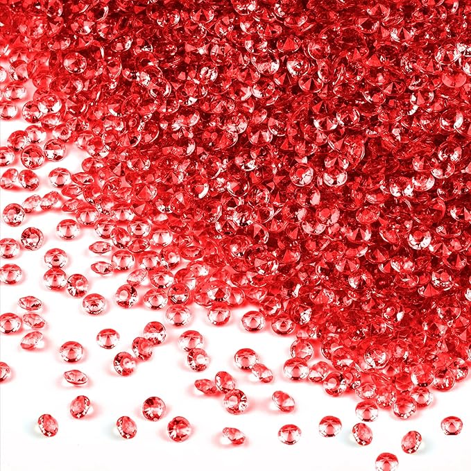 10000Pcs Crystal Acrylic Diamond Fake Gems Vase Filler, 4.5mm Faux Diamonds by Unknown