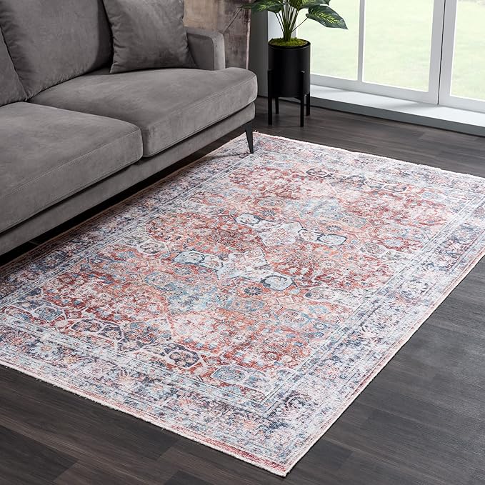 Bloom Rugs Caria Washable Non-Slip 5x7 Rug - Image 4