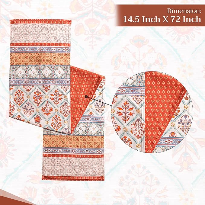 Maison d' Hermine Table Runner 100% Cotton Double Layer Table Runners 72 inches - Image 4