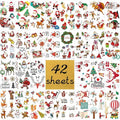 42 Sheets Christmas Temporary Tattoos by XIYOKA