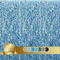 TONIFUL 3Pcs Wavy Metallic Tinsel Foil Fringe Curtains Light Blue Streamer by TONIFUL