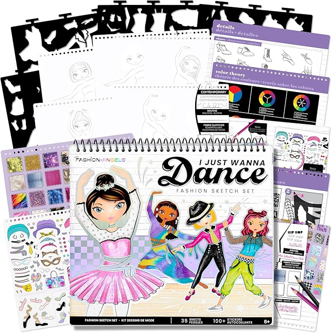 Fashion Angels I Just Wanna Dance Fashion Sketch Set, Create Dance-Themed by FashionAngels