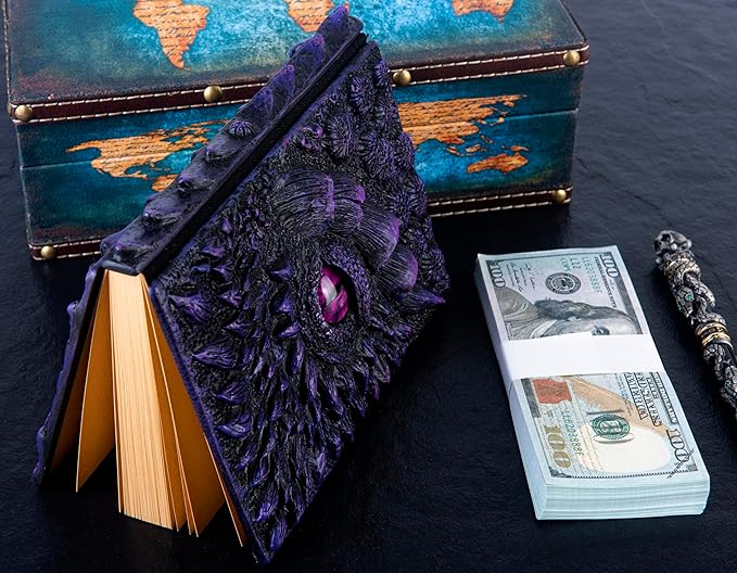 3D Dragon Eye Embossed Journal, Resin Engraving Notebook, Dnd notebook - Image 6