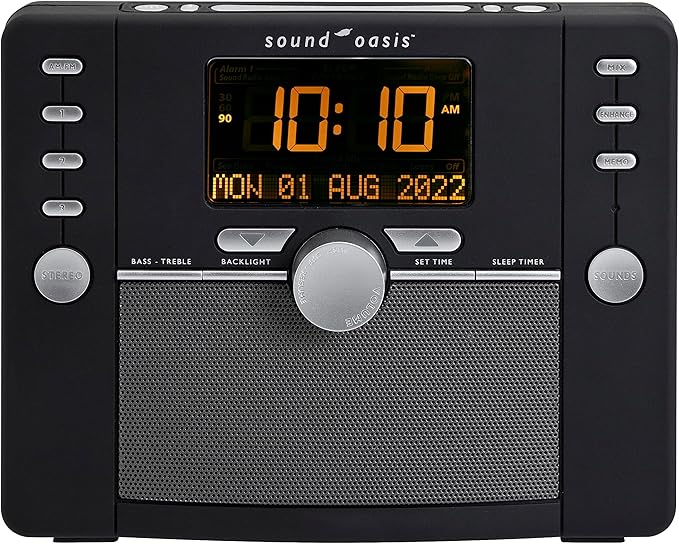 Sound Oasis Deluxe Bluetooth Sleep Tinnitus Sound Machine, World’s Best White by SoundOasis