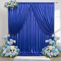 20x10ft Thick Royal Blue Glitter Backdrop Curtain Panels by Outpain