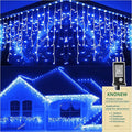 Christmas Lights Outdoor Decorations 1216 LED 99ft 8 Modes Curtain Fairy String by KNONEW