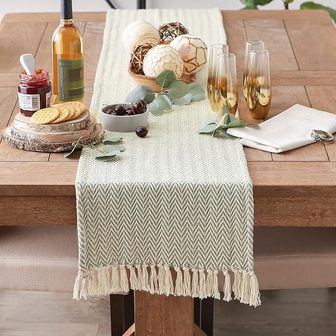 DII Woven Basic Tabletop Collection, Chevron Table Runner - Image 4