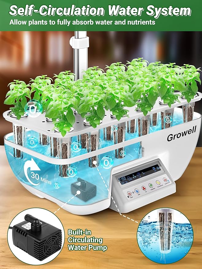 Hydroponics Growing System Kit, 17 Pods Herb Garden - Image 3