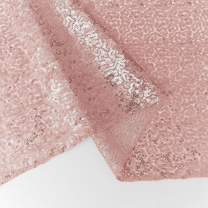 6 Packs 12 x 72 inches Sequin Table Runner, Rose Gold Glitter Table Runner - Image 6