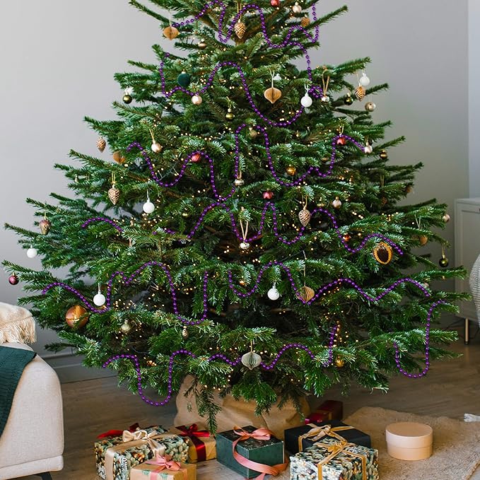 100 Feet Purple Christmas Decorations - Image 4