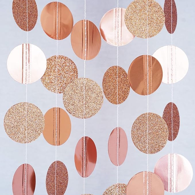 Circle Dots Paper Party Garland Streamer Backdrop by Chloe+Elizabeth
