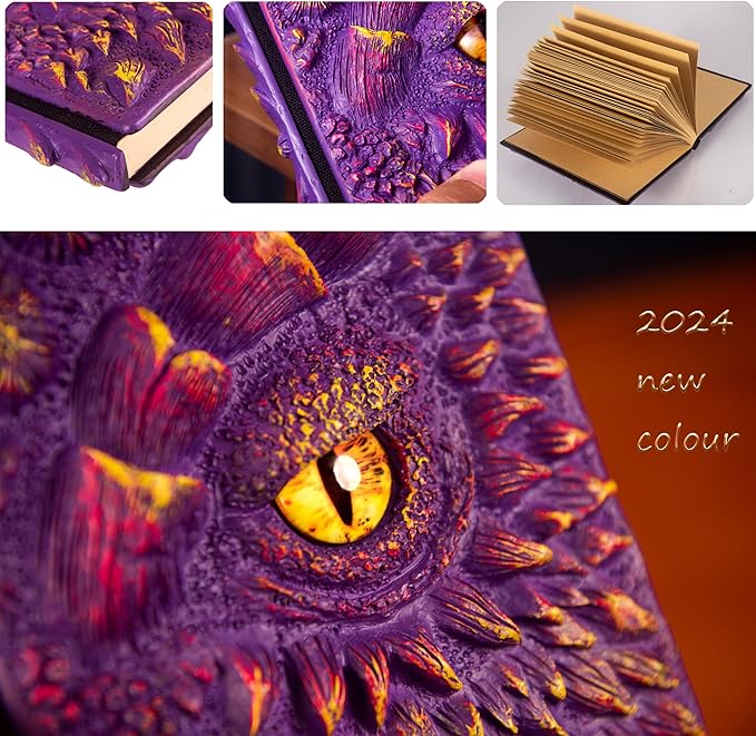 3D Dragon Eye Embossed Journal, Resin Engraving Notebook, Dnd notebook - Image 3