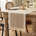 Table Runner 48 Inches Long, Waterproof Boho Table Runner by UWWGKK