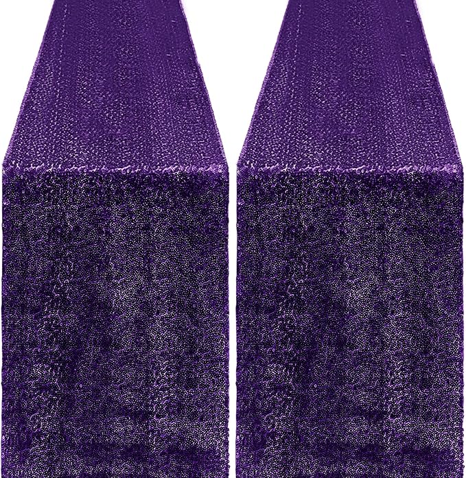 2 Packs 12 x 72 inches Sequin Table Runner by Unknown