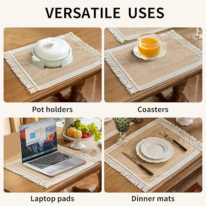 Placemats Set of 4, Waterproof Placemat - Image 6