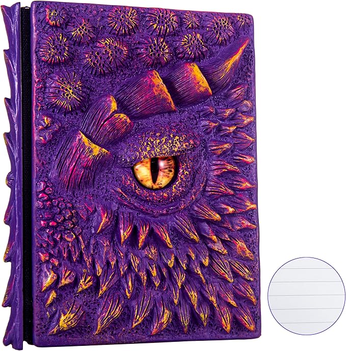 3D Dragon Eye Embossed Journal, Resin Engraving Notebook, Dnd notebook by LZlightactor