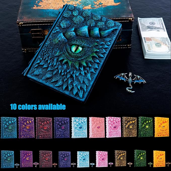 3D Dragon Eye Embossed Journal, Resin Engraving Notebook, Dnd notebook - Image 7