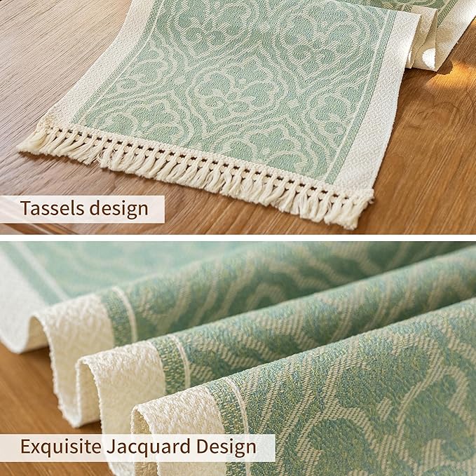 Table Runners 63 Inches, Waterproof Boho Table Runner - Image 3