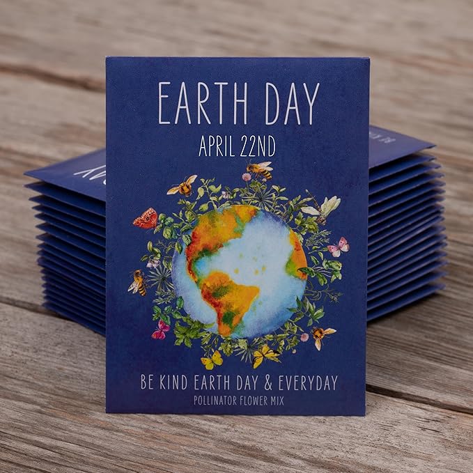 Bentley Seed Co. | Earth Day Planet Pollinator Flowers | Illustrated Bee - Image 6