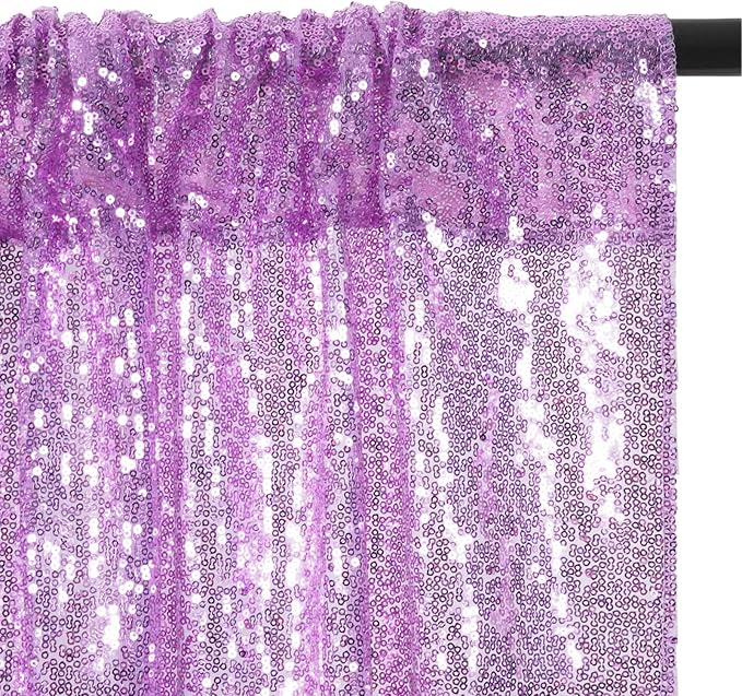 4Pcs 2Ft x 8Ft Sequin Backdrop Curtain, Glitter Photography Background - Image 9