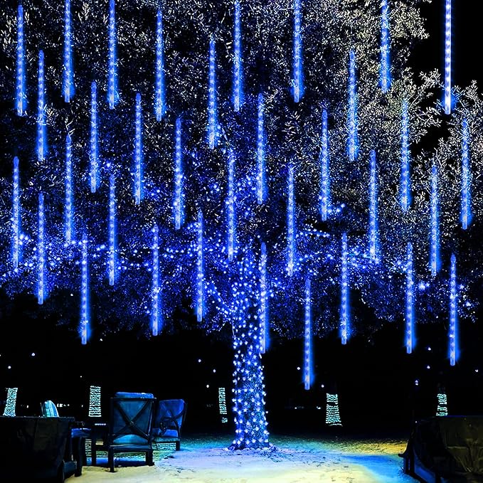 Dazzle Bright 864LED Christmas Light, Meteor Shower Rain Lights 11.8 Inch 24 by DazzleBright
