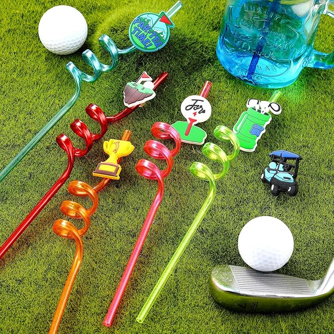 24 Pack Golf Party Decorations Favors Straws Golf Theme Birthday Party Supplies - Image 7