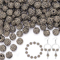 150pcs 10mm Rhinestone Beads for Jewelry Making, Sparkle Crystal Clay Christmas by TINKRSTUFF