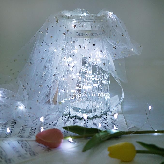 Upgraded 8 Pack Solar Wine Bottle Lights, 20LED Silver Wire Cork Lights - Image 6