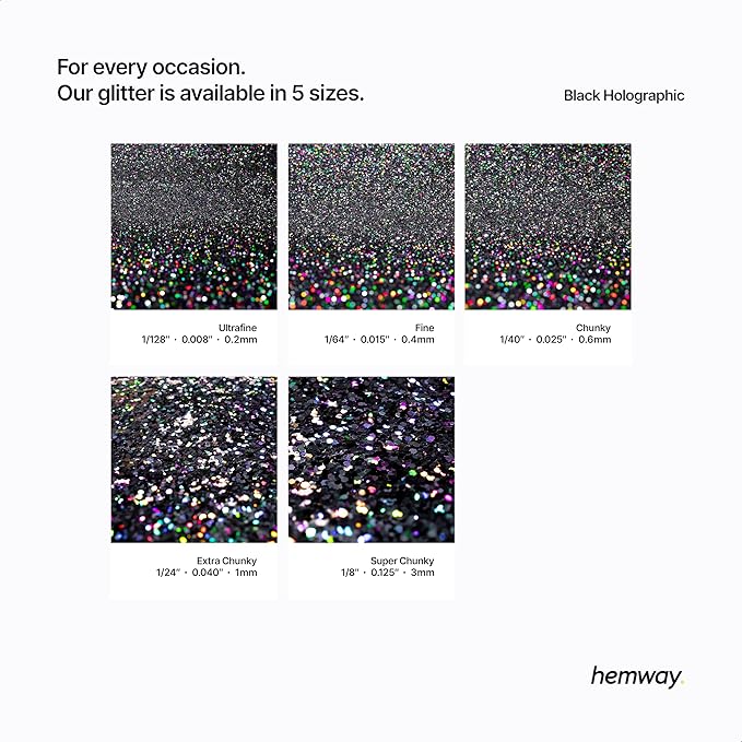 Hemway Eco Friendly Biodegradable Glitter 100g / 3.5oz Bio Cosmetic Safe - Image 3