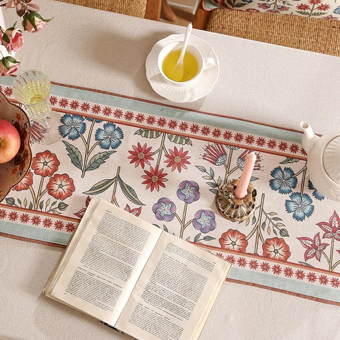 Decorative Linen Small Table Runner 63 Inches Long - Image 6