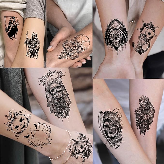 61 Sheets Halloween Temporary Tattoos - Image 7