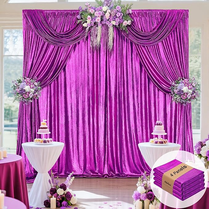Glitter Sequin Backdrop Curtains by MoKoHouse