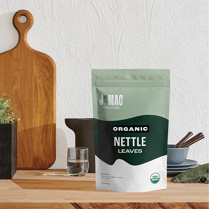 J MAC BOTANICALS Organic Nettle Leaf Herbal Tea - 16 oz Certified USDA Organic - Image 7