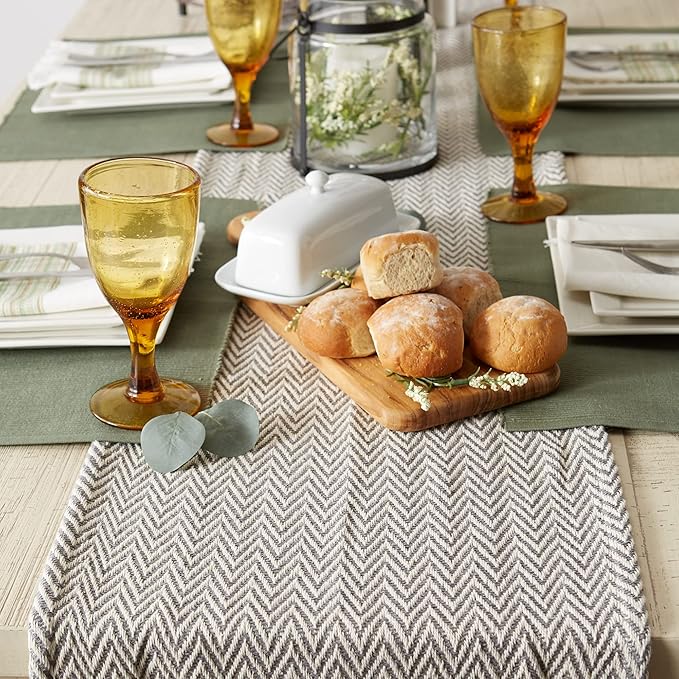 DII Woven Basic Tabletop Collection, Chevron Table Runner - Image 3