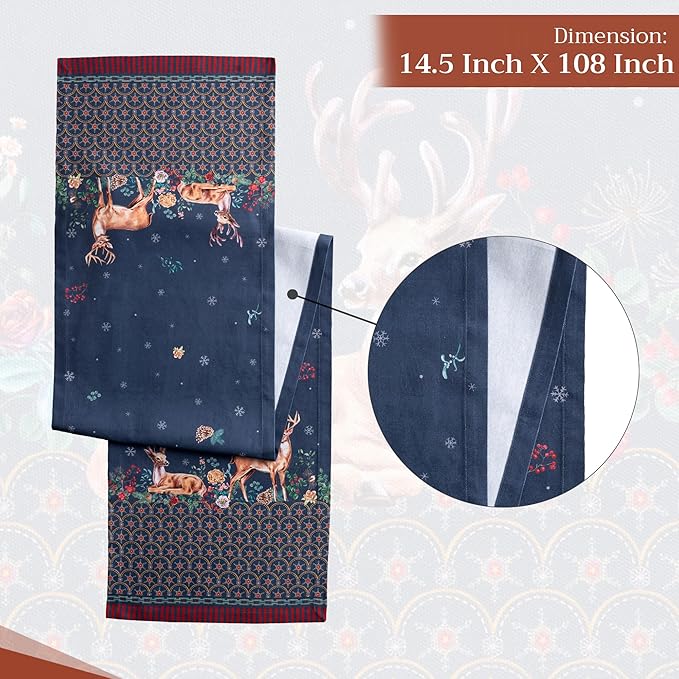 Maison d' Hermine Table Runner 100% Cotton Single Layer Table Runners 108 - Image 4