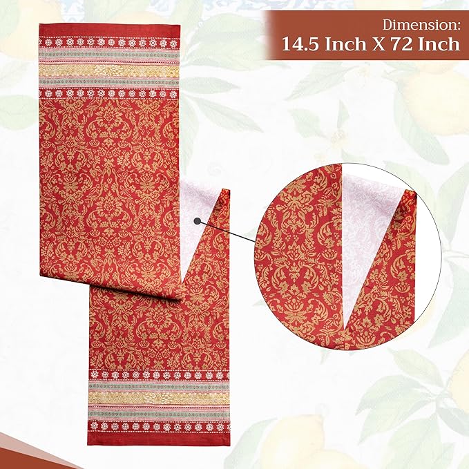 Maison d' Hermine Table Runner 100% Cotton Single Layer Table Runners 72 inches - Image 4