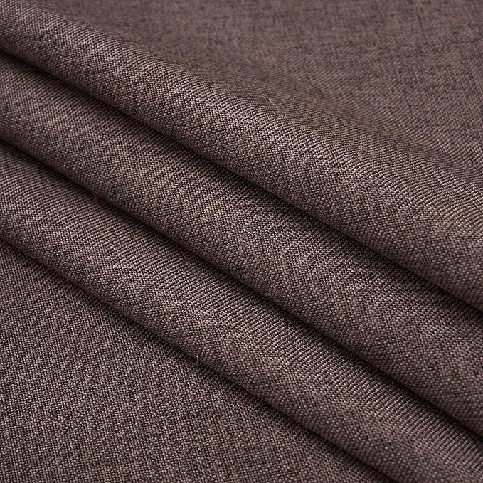 NLMUVW Brown Linen Tablecloth Round Tables, Small Chocolate Table Cloth - Image 5